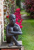 Statue 'Lottie' by Jenny Wynne-Jones - Pashley Manor Gardens, Kent, UK