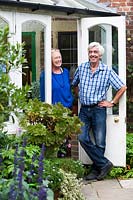 Doug and Linda Smith, creators of the garden at Meon Orchard.