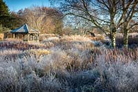 The Milennium Garden at Pensthorpe in Norfolk in Winter
