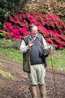 Charles Williams giving a tour of Caerhays Castle garden