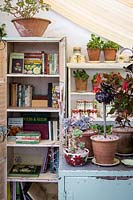  Vintage styling in country cottage conservatory.