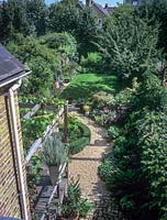 Sequence from an overhead fixed position showing the progression of sunlight and shade as it moves around the garden during the day. Position 2