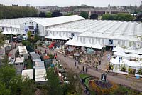 View over the showground from the tower, RHS Chelsea 2012.