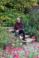 William Dyson, curator of Great Comp Garden, home to one of Europe's best collections of salvias 