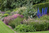 Newby Hall's herbaceous borders, July.