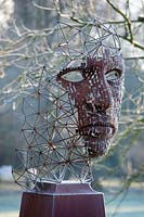 Close up of head sculpture

 