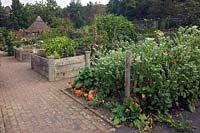 Vegetable Garden at RHS Rosemoor in September