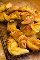 Domestic baking - home made croissants