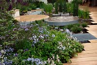 RBC Blue Water Roof Garden, Exhibitor: Royal Bank of Canada, Designer: Professor Nigel Dunnett and the Landscape Agency Gold Medal winner