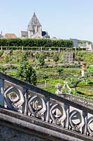 The gardens at the Chateau de Villandry, Loire Valley, France. A UNESCO World Heritage Site