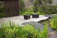 The Royal Bank of Canada Garden at the RHS Chelsea Flower Show 2017. Sponsor: Royal Bank of Canada. Designer: Charlotte Harris. Awarded a Gold Medal. 