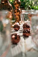 Christmas decoration with copper