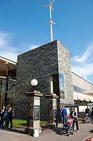 Entrance to the new John Hope Gateway visitor centre at RBG Edinburgh, Scotland.