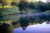 The Lake with woodland Hestercombe Gardens Somerset