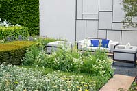 Modern garden terrace