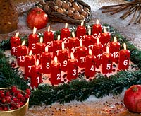 Advent arrangement 24 candles