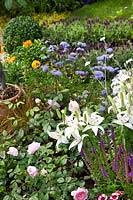 Flavour garden with Lilies and Rosa