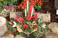 Allhallows /  bouquet for grave