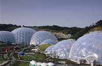 The Eden Project Cornwall exterior of bio domes