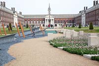 D-Day 75 Garden at The Royal Hospital Chelsea to celebrate 75th anniversary of the 1944 D-Day Landing - Chelsea Flower Show 2019 RHS