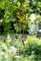 Wind chimes in the garden
