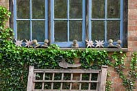 Wooden window with ornaments, 