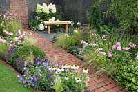 'A Place to Ponder' garden. Tatton Flower Show 2018. Designed by Matt Haddon