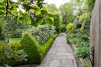 Formal gardens at Watcombe, Somerset, UK.