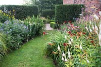 Colourful mixed borders 
