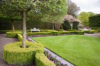The Summer Garden at Holker Hall, Grange over Sands, Cumbria, UK.