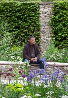 Garden Designer Cleve West, in The Brewin Dolphin Garden, RHS Chelsea Flower Show Garden 2012.