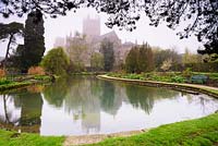The Wells Garden, Bishop's Palace Garden, Wells, Somerset, UK. 