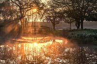 Sunrise at Hever Castle, Kent, UK. 
