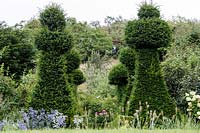 Topiary at Hanham Court Gardens, Bristol, owner Boissevain.