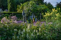 Herbaceous perennial border at Borde Hill, West Sussex, UK