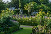 Formal rose garden at Borde Hill, West Sussex, UK