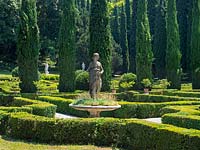 The Giusti Palace and Garden city centre Verona Italy. Italian Renaissance gardens were planted in 1580