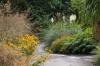 Hot garden at Birmingham Botanical Gardens and Glasshouses, October 