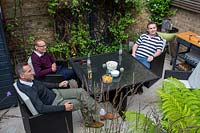 Barbecue with Justin Edwards and friends in his green oasis garden in West London