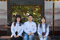 From left to right, Joy Wang Junior Designer, Nathan Wong  Horticuluralist, Cherry Mao Procurement officer,