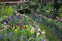 Cut flower garden in the 'Made in Birmingham' garden at BBC Gardener's World Live 2018.