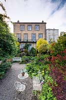 Millgate House and garden, Richmond, North Yorkshire, UK. 