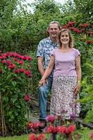 For the Love of Monardas at Glyn Bach Gardens - owners portraits 