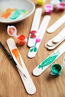 Painting Ice lolly sticks