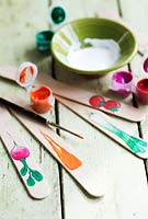 Painting Ice lolly sticks