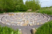 A stone maze.