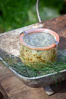 Jar of zesty fennel relish