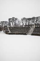 Teatro di verzura covered in snow