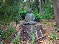 Buddha statue Abbotsbury Subtropical Gardens, Abbotsbury