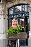 Dr Katie Cooper, founder of Bloombox Club, outside the company's offices in Leather Market, Bermondsey.
